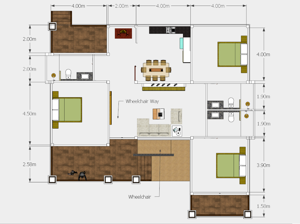 แบบบ้านชั้นเดียว Universal Design